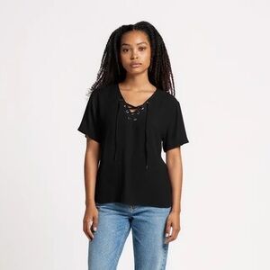 Matty M Black Blouse Size Medium